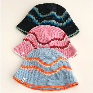 Vente chaude en plein air coton tricoté décontracté bonnet pour femmes et filles à la main Crochet seau chapeau pour la pêche et le cyclisme - Product Image 2