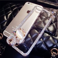 Étui de luxe XP1226 en strass motif cygne pour iPhone 17/16 Pro Apple 15 Transparent 14 Max Housse de protection 13 Bracelet en cristal