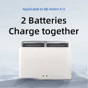 Chargeur de batterie double Ringteam avec boîte de rangement à double fente compatible avec pour DJI Osmo <span class=keywords><strong>Action</strong></span> 3/4 <span class=keywords><strong>Adaptateur</strong></span> <span class=keywords><strong>secteur</strong></span> pour caméra Accessoire - Product Image 4