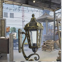 Lampe murale extérieure de jardin en aluminium YaoTe avec diffuseur en polycarbonate, étanche IP65, Ra80, forme carrée, angle de faisceau de 20 degrés