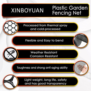 Clôture de poulet en plastique <span class=keywords><strong>noir</strong></span>, 1 m, fil de clôture Hexagonal pour le jardinage, clôture de volaille résistant aux UV - Product Image 6