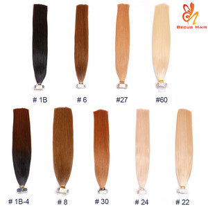 <span class=keywords><strong>2019</strong></span>, proveedor de fábrica, remy 100%, trama de piel humana, <span class=keywords><strong>invisible</strong></span>, doble cara, extensión de pelo de cinta rusa - Product Image 2