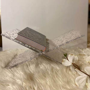 Support de Coran en acrylique personnalisé, support de Coran <span class=keywords><strong>Calligraffiti</strong></span>, décoration arabe, cadeaux islamiques, support de livre en acrylique, étagère pour livres - Product Image 1