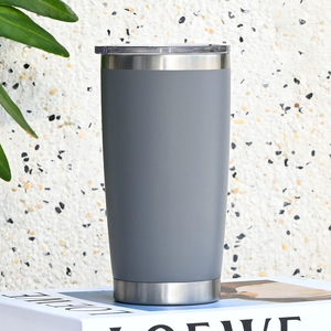 Ready to Ship 20 oz Vacuum <b>Flask</b> Stainless Steel Tumbler Powder Coated <b>Coffee</b> Mug for Office Travel - Product Image 1