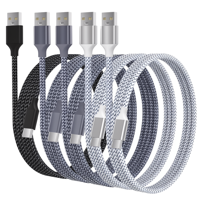 OEM 3A USB a to C Cable | Nylon Braided | Fast Charge & Data Sync | CE RoHS FCC Certified | High-Speed USB-C Data Charging Cord