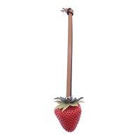 Grensoverschrijdende nieuwe aanwinst 3D aardbeienhanger hars kinderlijk cartoon Instagram-stijl vers fruit groente kleurrijk patchwork