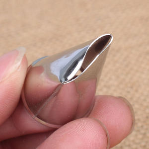 Douille à pâtisserie en acier inoxydable, motif feuille de rose, œillet, herbe, <span class=keywords><strong>six</strong></span> dents, outils de pâtisserie DIY - Product Image 2