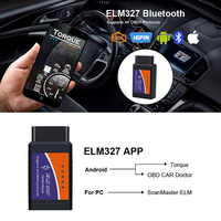 ELM327 OBD2 V2.1 Interfaz Bluetooth Herramienta de diagnóstico de coche de alta calidad Analizador de motor Escáner de código Detector de fallas Automotrices