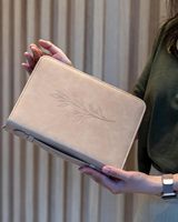 Asa de transporte de bolsillo al por mayor grabar libro cristiano en blanco personalizado PU bolso de cuero funda Biblia cubierta