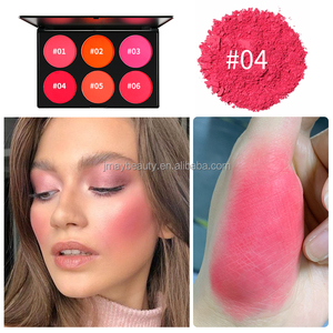 Top Seller di lunga durata 6 in 1 bagliore guancia fard in polvere viola arancione alta pigmenti Private Label Blush in polvere pressata - Product Image 2