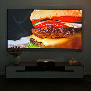 Écran de <span class=keywords><strong>projection</strong></span> à cadre fixe de 100, 120, 150 pouces, <span class=keywords><strong>gris</strong></span> diamant, 4K HD ALR, pour projecteurs à courte et longue portée - Product Image 2