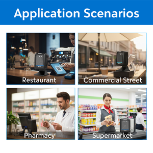 เครื่องสแกนบาร์โค้ดแบบตั้งโต๊ะ OCBS-T288 OCOM แบบออมนิไดเรคชันแนล 2D/1D <span class=keywords><strong>สแกน</strong></span>รวดเร็วเพื่อระบบขายหน้าร้านที่มีประสิทธิภาพ - Product Image 6