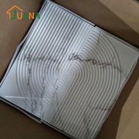 Panneau de plafond en PVC gaufré imperméable, panneau mural 3D pour la décoration intérieure, installation facile