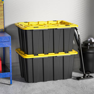 مصنع بيع 27 جالون حمل الثقيلة صندوق تخزين من البلاستيك مع غطاء قفل الجسم - Product Image 4