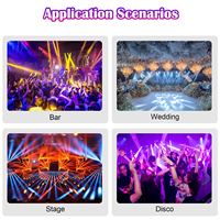 Lyre de scène à faisceau mobile Sharpy 380W 17R, avec flight case, double prisme, DMX512, CRI85, pour DJ, mariages, clubs et discothèques