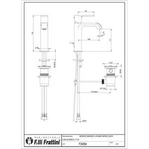Lavabo Mixer gioia con Piletta - Fratelli Frattini - Product Image 2