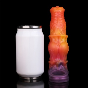 YOCY Fantasy Horse <b>Dildo</b> Sheath Knot Dick Enlarger Sleeve Liquid Silicone Cock Ring Delay Ejaculaion Sex Toys for Men Wholesale - Product Image 2