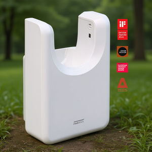 Asciugamani Elettrico Optico U Flow ABS Bianco M23A per Bagno - Product Image 2
