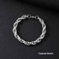 Populaire Simple Punk Haut de Gamme Bracelet Cubain en Acier Titane pour Hommes Tendance Acier Inoxydable Forme Papillon Inspiration Bouddhiste