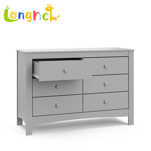<span class=keywords><strong>Commode</strong></span> <span class=keywords><strong>double</strong></span> en bois à 6 tiroirs avec système anti-renversement et design pour chambre d'enfant, <span class=keywords><strong>commode</strong></span> à vêtements unisexe pour bébé pour la <span class=keywords><strong>maison</strong></span> et la garderie - Product Image 1