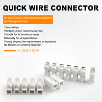 Connecteur de câble rapide sans soudure DIY GO 2P-12P, bornier à ressort sans vis pour éclairage domestique, 1 à 1