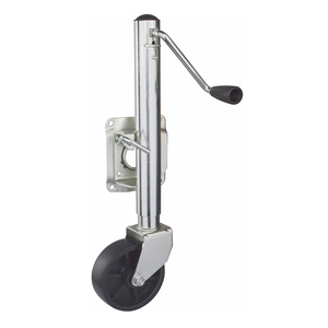 Crics de <span class=keywords><strong>remorque</strong></span>, cric de <span class=keywords><strong>remorque</strong></span> pivotant à <span class=keywords><strong>anneau</strong></span> élastique 1000LBS 10 "ascenseur Zinc Tube intérieur et extérieur côté vent rond Jack résistant à la Corrosion - Product Image 1