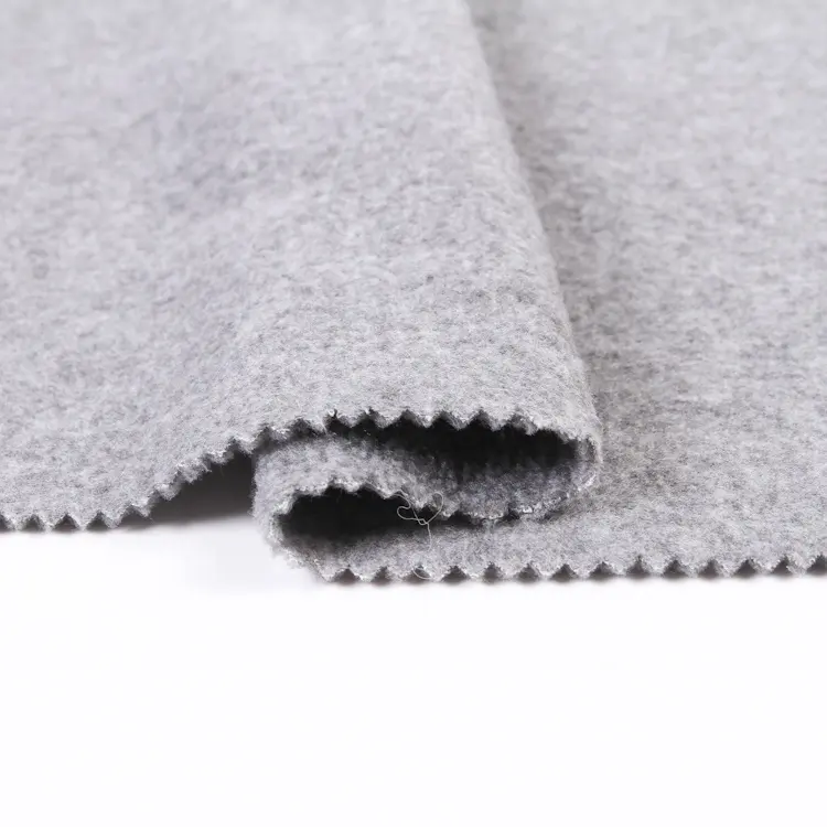 Penjualan laris kain bulu domba Polar serat mikro rajutan tebal tahan keriput ramah lingkungan untuk pakaian dalam luar ruangan