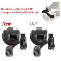 Support de Casque Tactique NVG J-Arm pour Vision Nocturne, Adaptateur pour Casques Mich Fast M88 Wendy pour Monoculaire PVS-14 GS1X20