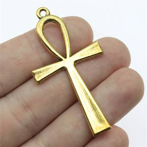 WYSIWYG 50pcs/bag 52x28mm Life Key <strong>Ankh</strong> Cross Charms for <strong>Jewelry</strong> Making ABD-C10074 - Product Image 2