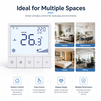 Nouvelle Arrivée Thermostat d'ambiance intelligent WIFI programmable à écran tactile pour climatiseur central à ventilo-convecteur, à économie d'énergie