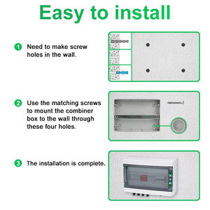 Epepro năng lượng mặt trời hệ thống điện sản phẩm IP65 không thấm nước năng lượng mặt trời <span class=keywords><strong>PV</strong></span> Combiner Box 4 trong 1 ra panel năng lượng mặt trời Combiner box với ngắt kết nối - Product Image 4