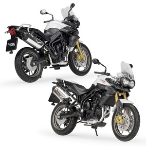 Motocicleta de Juguete Welly <span class=keywords><strong>1</strong></span>:18, Modelo de Motocicleta Vintage <span class=keywords><strong>Tiger</strong></span> 800, Simulación de Aleación - Product Image 1