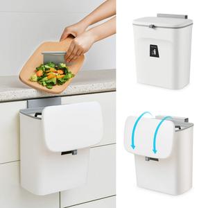 Offre Spéciale nouvelle <span class=keywords><strong>poubelle</strong></span> murale bon marché <span class=keywords><strong>poubelle</strong></span> en plastique porte d'<span class=keywords><strong>armoire</strong></span> de cuisine <span class=keywords><strong>poubelle</strong></span> suspendue avec couvercle - Product Image 2