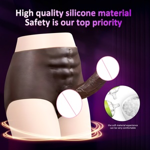 6.3 Inch Realistic Strap on <strong>Dildo</strong> for Women Soft Silicone Black Harness Toy Lesbian Couple Play Wear Phallic Pants - Product Image 2