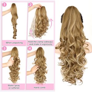 Extensiones <span class=keywords><strong>de</strong></span> Cabello Largas y Onduladas con Clip para Cola <span class=keywords><strong>de</strong></span> Caballo, Extensiones <span class=keywords><strong>de</strong></span> Cabello con Clip para Mujer, Extensiones <span class=keywords><strong>de</strong></span> Cabello con Clip para Cola <span class=keywords><strong>de</strong></span> Caballo con Reflejos - Product Image 4