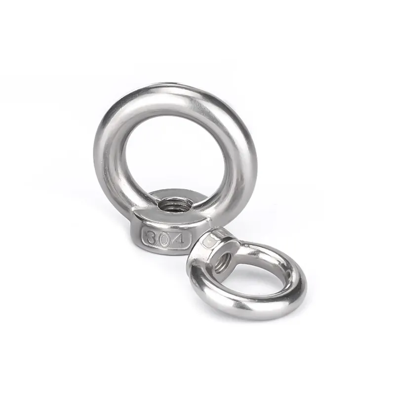 304 Stainless Steel DIN582 Ring Shape Oval Threaded Lifting Eye Nut Rigging Hardware Eyenut