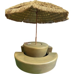 Mobilier d'extérieur Table <span class=keywords><strong>à</strong></span> manger Ensemble de chaises pour jardins Pare-soleil Chaume Plage Parapluie Cour <span class=keywords><strong>Ferme</strong></span> Séjour - Product Image 1