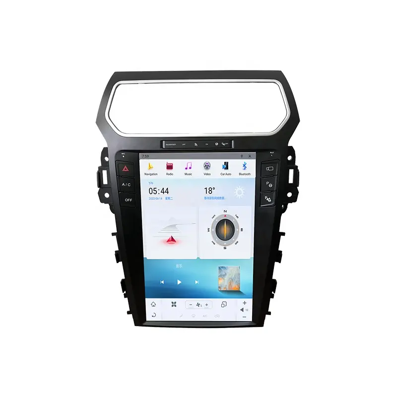 Navigazione GPS per autoradio da 12.1 "per FORD Explorer 2011-2016 con Touchscreen verticale HD IPS Carplay Android Auto