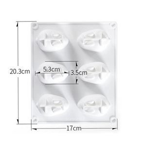 แม่พิมพ์กระต่ายแบบนำกลับมาใช้ใหม่ขนาดเล็กสำหรับใช้ในเชิงพาณิชย์ถาดอบสำหรับ<span class=keywords><strong>เค้ก</strong></span>มูสไอศกรีมทำมือสบู่สูตรของหวาน - Product Image 5