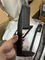 Panneau central de levier de vitesses en fibre de carbone véritable personnalisé pour tableau de bord intérieur, compatible avec BMW Série 3 E46 1998-2005 (conduite à gauche)