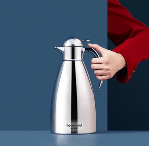 Carafe thermique Hocomaid 80220C 2,0 L en acier inoxydable avec finition en acier inoxydable Garantie de 5 ans Certifiée LFGB - Product Image 4