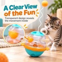 Distributeur de nourriture pour chien, jouet puzzle rotatif pour chat, jouet d'enrichissement et d'exercice intérieur, accessoires pour animaux de compagnie stimulant l'esprit