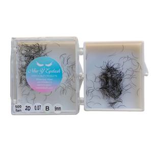 Cajas de Empaque Personalizadas al por Mayor, Pestañas de Pelo Sintético 2D de 0.15mm, Pestañas de Visón Sintético Hechas a Mano, Fácil Aplicación, Nhu Y NY2D CC - Product Image 1