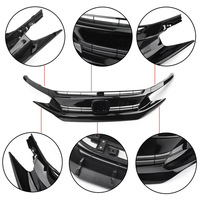 Calandre avant de haute qualité en laque noire pour Honda Civic 10ème génération berline 2016 2017 2018 2019 Type USA 71121-TET-H01