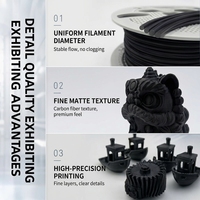Filament PETG CF en fibre de carbone, filament d'imprimante 3D PETG 1,75 mm 1 kg, qualité industrielle, fil universel FDM pour imprimante 3D