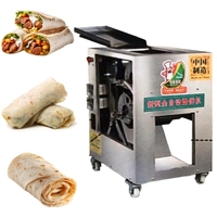 Machine à tortillas industrielle anti-rayures entièrement automatique pour roti, crêpes, feuilles de pâtisserie, wraps et burritos mexicains au poulet