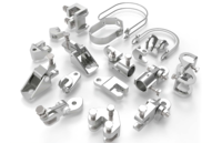FM pour acier au carbone galvanisé, pince de soutènement latéral rapide en U anti-sismique, support sismique, support de tuyau 1/2"-8" pouces