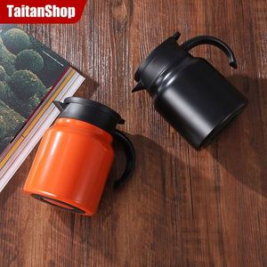 304 Stainless Steel <b>Double</b> <b>Wall</b> Vacuum Insulated Coffee Kettle Thermos Tea Pot Large Capacity 6 Hours Thermal Minimalist Design - Product Image 1