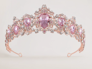 Diadema de Corona Elegante DAMAI con Pedrería de Aleación y Cristal para Bodas, Halloween, Accesorios para el Cabello de Novia y Actuaciones en Fiestas - Product Image 3