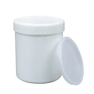 Pot en plastique HDPE de 1000ML, 1 litre, récipient de qualité alimentaire avec couvercle à vis, bouteille en plastique de 1000 grammes/personnalisable